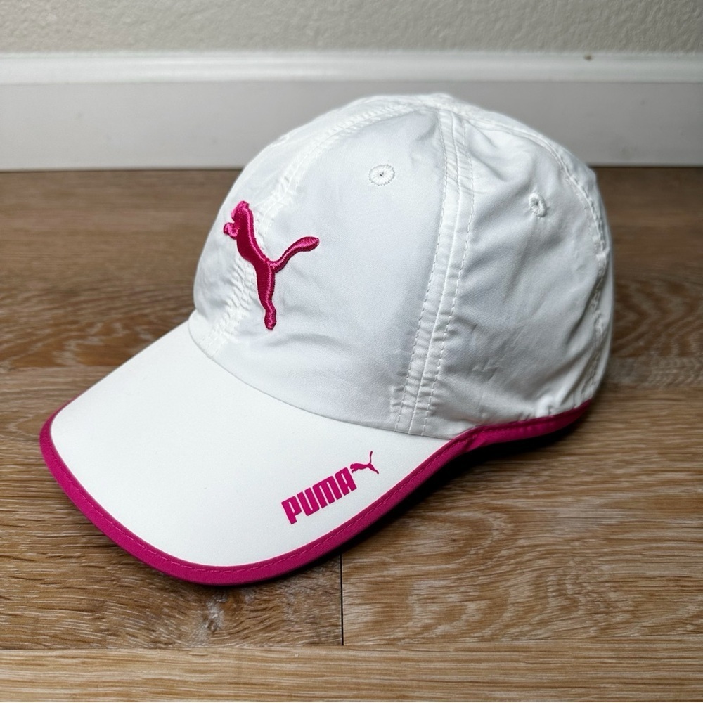 Puma White Pink Performance Athletic Lightweight Women's Cap, OS